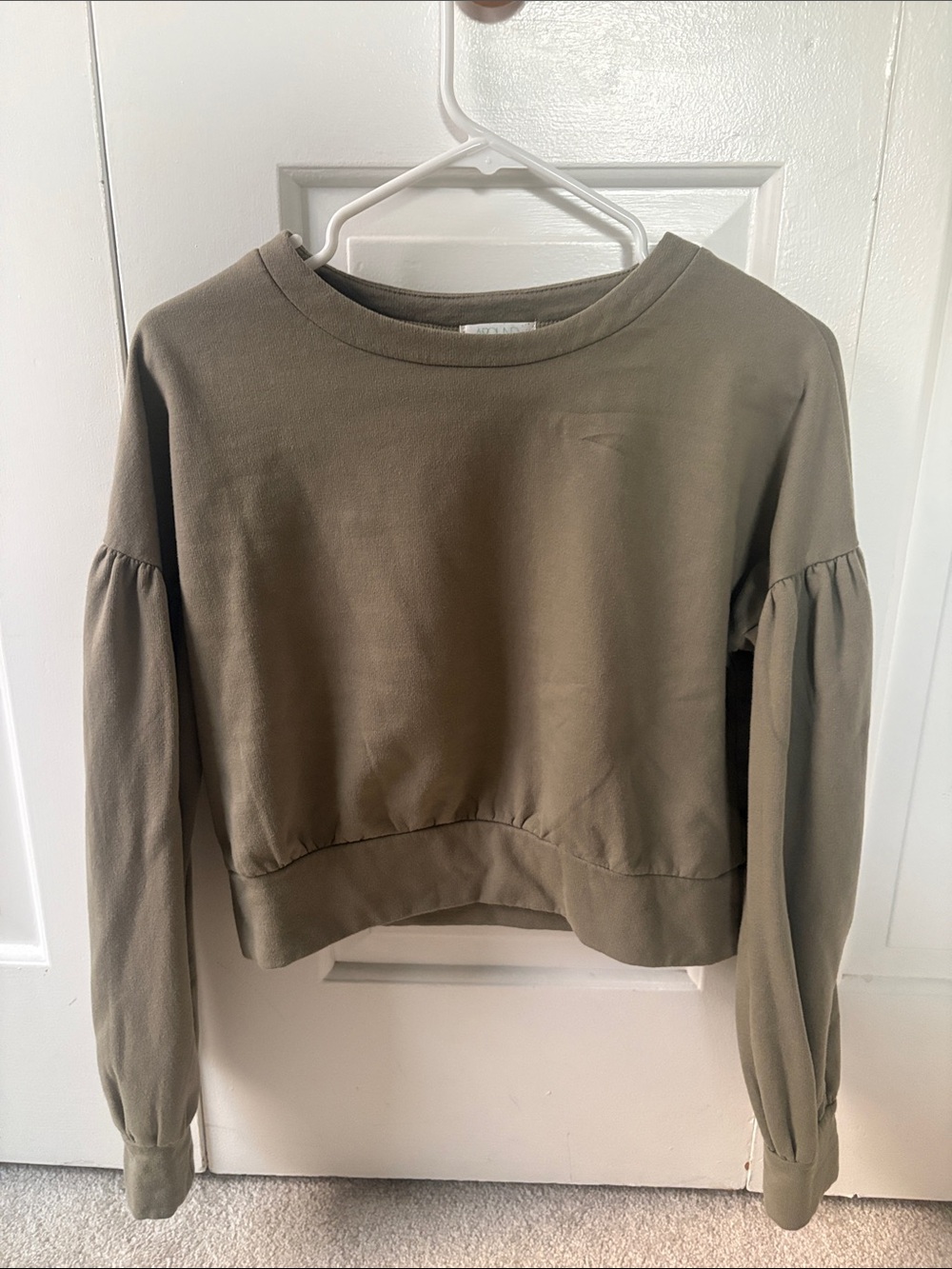Abound Olive Green Long Sleeve Pullover Sweatshirt